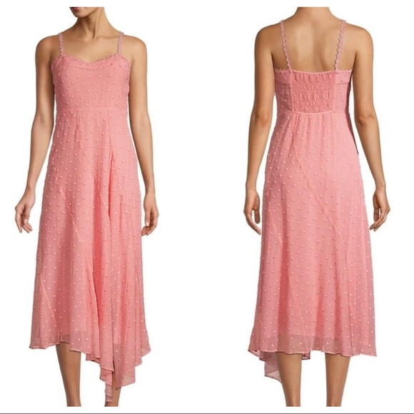 rebecca taylor dot embroidered dress Rebecca Taylor Blurry Heart Silk Embroidered Dress in Crimson Red Order Of Style